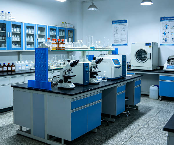 Laboratorio moderno con equipos de prueba avanzados en el Instituto de Investigación ZKGX de Pekín